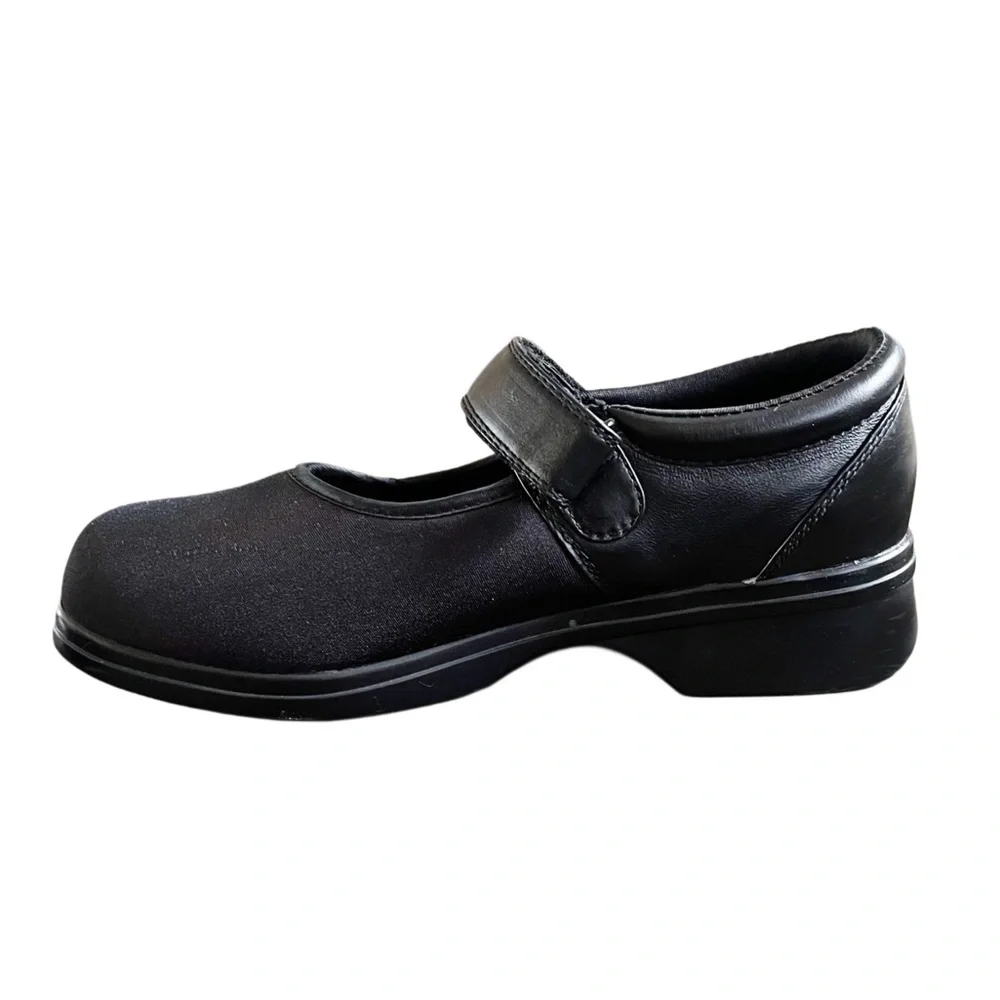 Pedors Women’s Therapeutic Black Mary Jane Strap Shoe Sz 9 Wide